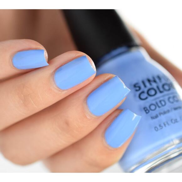 Sinful Colors Blue Nail Polish Enamel Sail La Vie Bottle Bold Fun Color Usa New - Picture 1 of 5